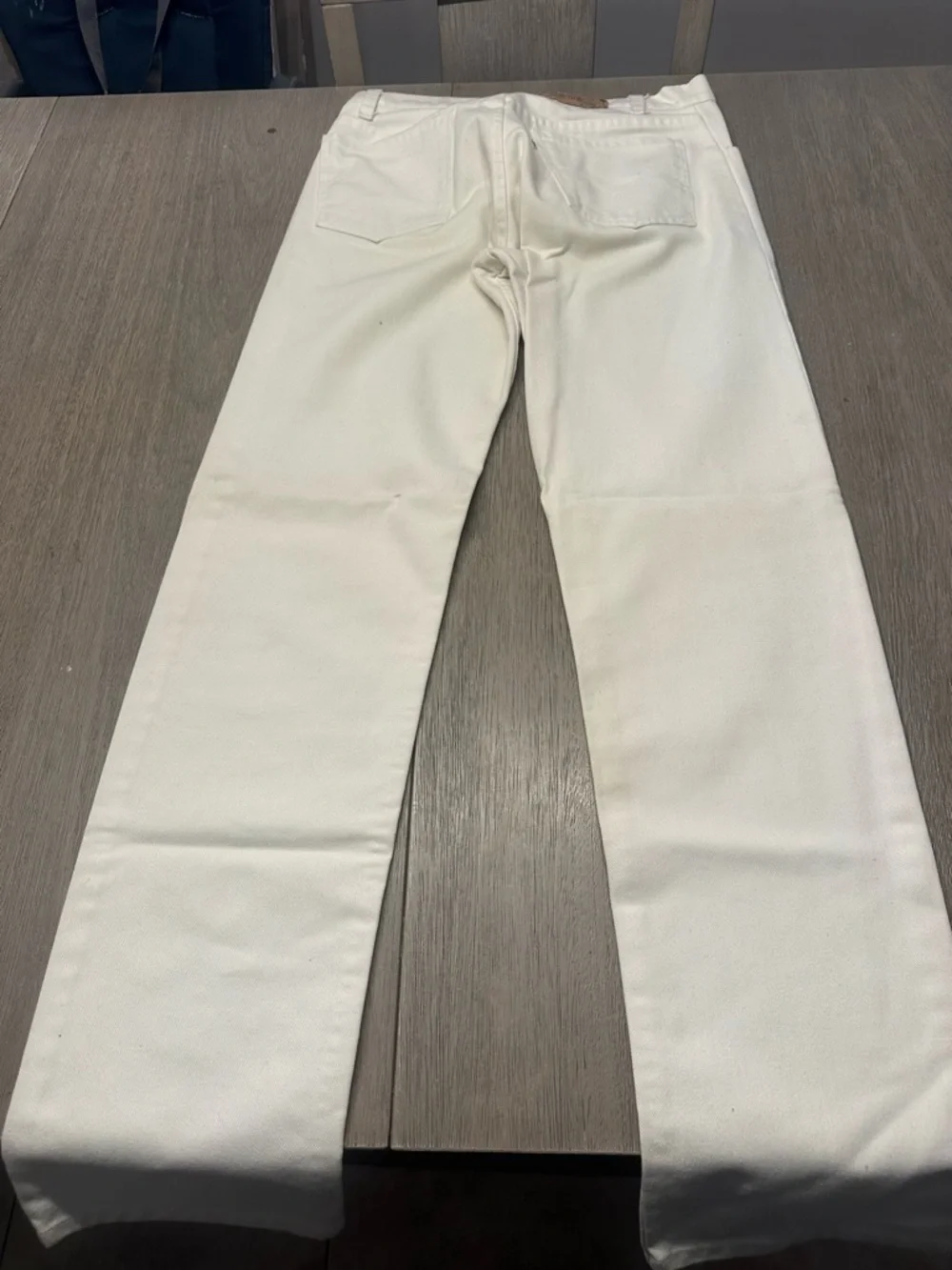Levi's White Slim Straight Jeans